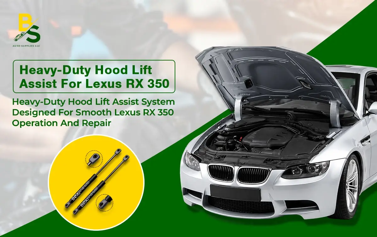 Heavy-Duty Hood Lift Assist System Designed for Smooth Lexus RX 350 Operation and Repair